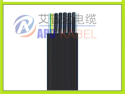 带钢丝行车扁电缆